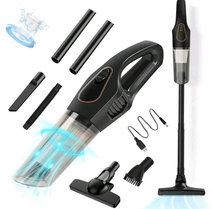 Cordless 2-in-1 Handheld Vacuum Cleaner – Portable Lightweight Vacuum for Floor, Carpet, Sofa, Pet Hair & Car Cleaning