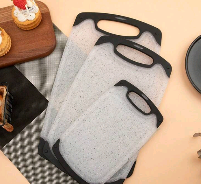 3pcs Plastic Chopping Board Set