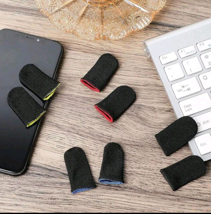 20PCS (10 Pairs) Gaming Finger Covers – Breathable, Sweatproof, Anti-Slip, Touchscreen Thumb Gloves for Mobile Gaming & Consoles