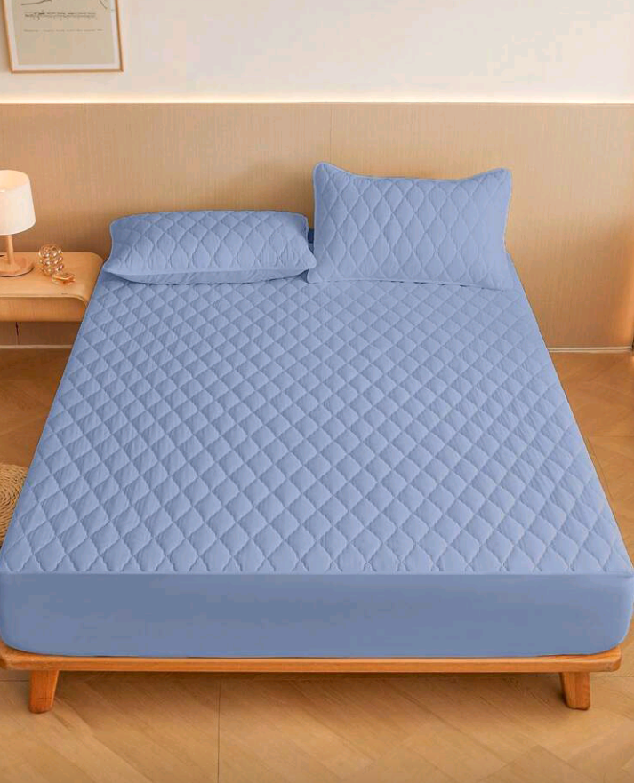 1pc Diamond Check Fitted Sheet – Breathable, Anti-Pilling Mattress Protector & Decorative Solid Color Bed Cover | Cozy Home Textile for Bedroom Décor