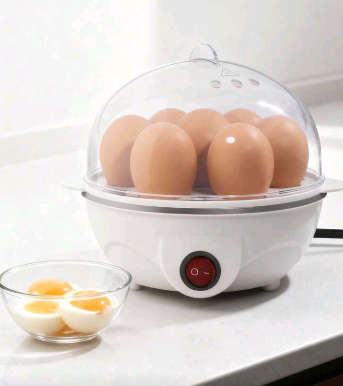 Teckwe Rapid Egg Cooker – 7 Egg Capacity Electric Egg Cooker for Hard-Boiled, Poached, Scrambled Eggs & Omelets (EU Plug)