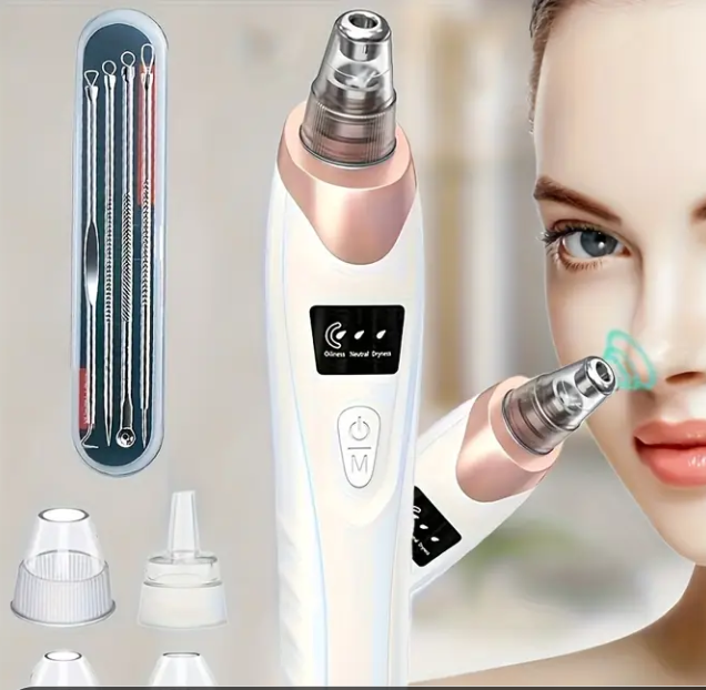 Electric Blackhead Suction Device with Needle Set