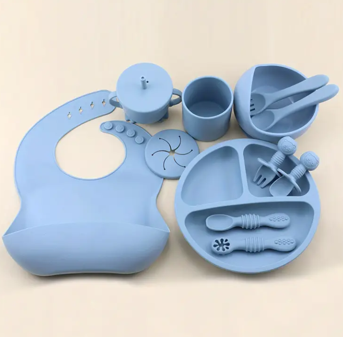 12pcs Silicone Youngsters Feeding Set