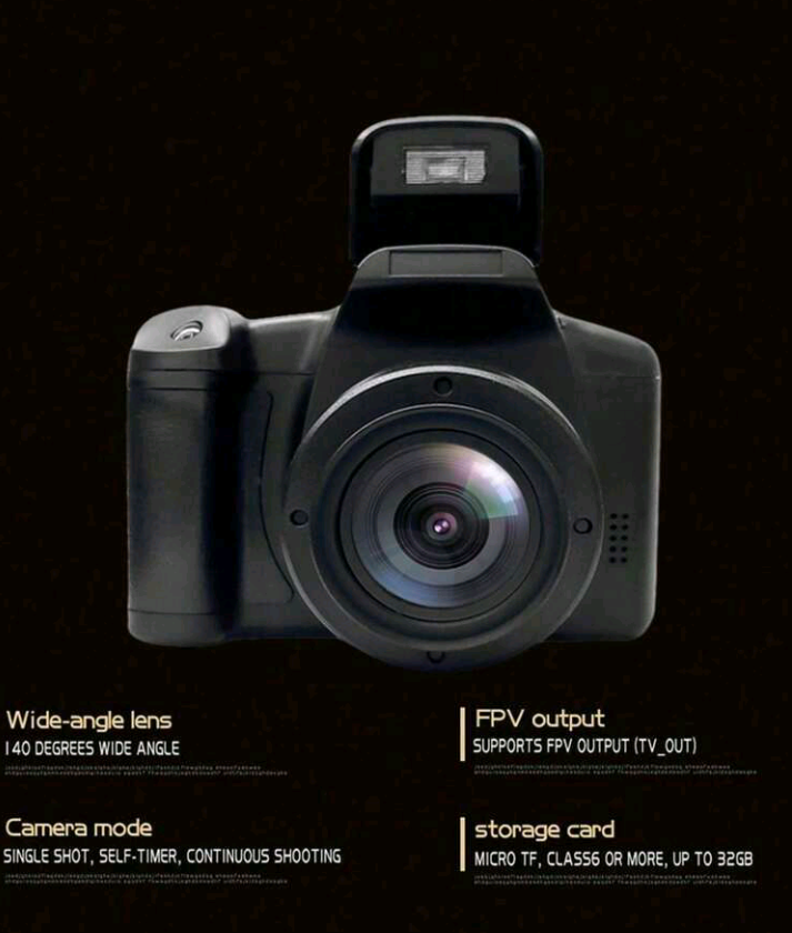 16-Megapixel Digital Camera – 1080P HD with 16X Zoom, Digital Image Stabilization & 2.4-Inch Removable Lens (Black)