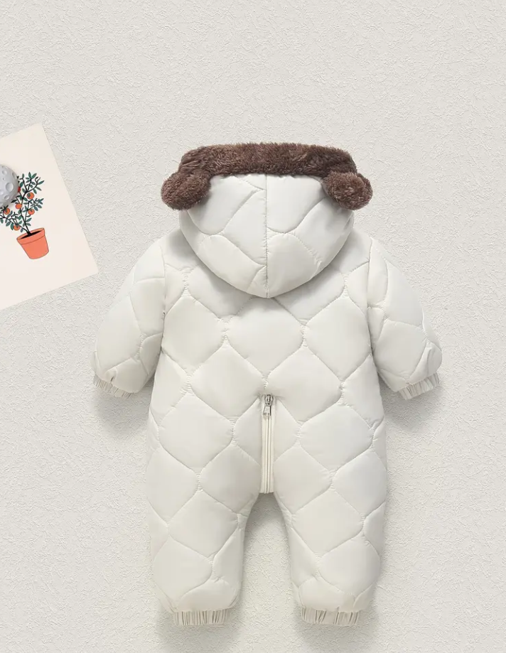 Winter Baby Hooded Onesie