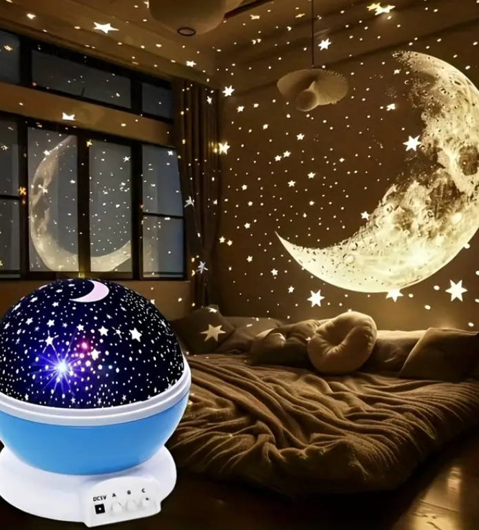 Starry Night Moon Projector Lamp