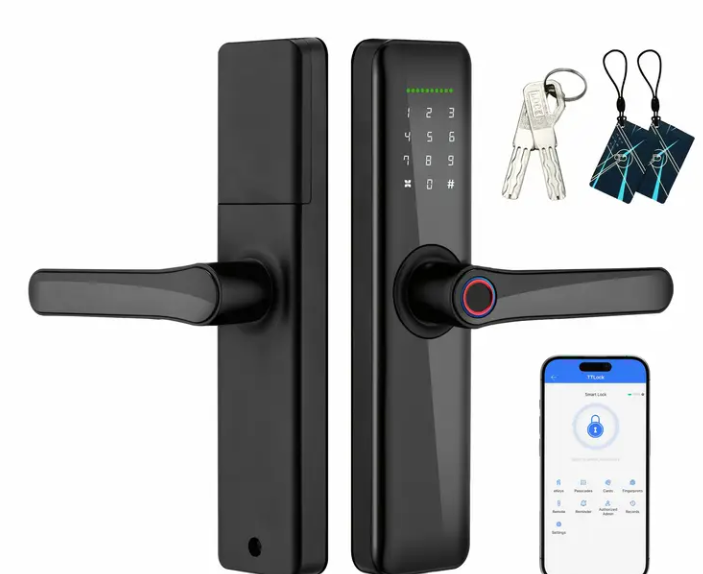 Smart Fingerprint Door Lock with Handle