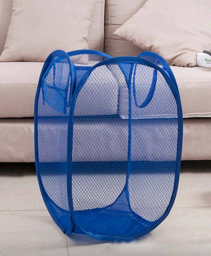 1/4pcs Foldable Hamper with Side Pocket – Large Capacity Laundry Basket for Clothes Storage & Organization | Durable, Lightweight & Space-Saving Design